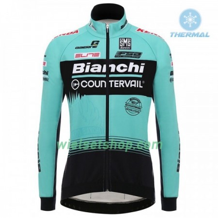Wielershirt 2018 Bianchi Countervail N001 Winter Thermal Fleece